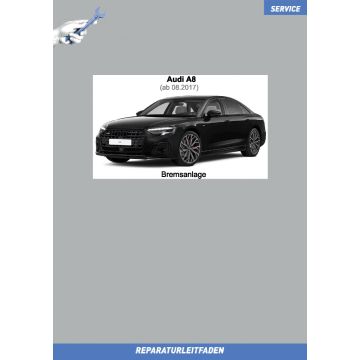 Audi A8 (ab 2017) Reparaturleitfaden Bremsen, Bremsanlage und ABS-System