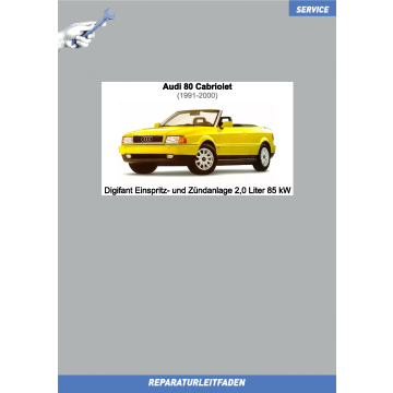 Audi 80 Cabrio (1991-1993) Reparaturleitfaden Digifant Einspritz- und Zündanlage 2,0 Liter 85 kW