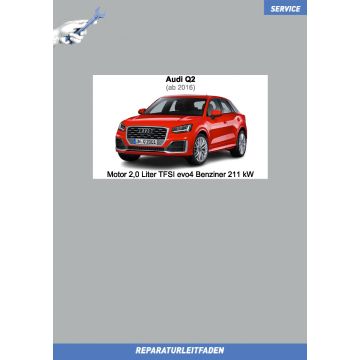 Audi Q2 (ab 2016) Reparaturleitfaden Motor 2,0 Liter evo4 TFSI Benziner 211 kW