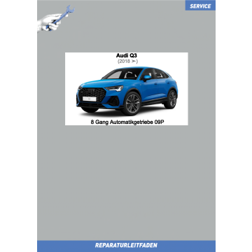 Audi Q3 (2018 ➤) Reparaturleitfaden 8 Gang Automatikgetriebe 09P