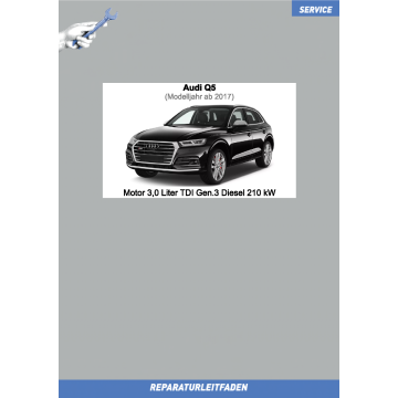 Audi Q5 (ab 2017) Reparaturleitfaden Motor 3,0 Liter TDI Gen.3 Diesel 210 kW