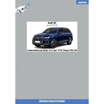 Audi Q7 (ab 2015) Instandsetzung Motor 3,0 Liter TFSI Diesel 250 kW