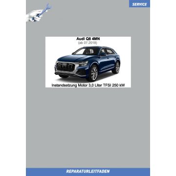 Audi Q8 (ab 2018) Instandsetzung Motor 3,0 Liter TFSI 250 kW