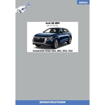 Audi Q8 (ab 2018) Reparaturleitfaden Achsantrieb hinten 0D2, 0BX, 0DG, 0G2