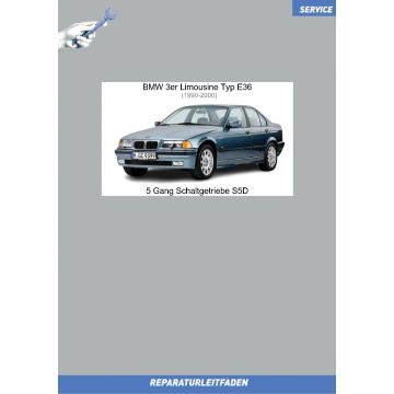 BMW 3er E36 (1990-2000) Werkstatthandbuch 5 Gang Schaltgetriebe S5D