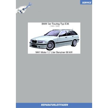 BMW 3er E36 (1994-1998) Werkstatthandbuch M41 Motor 1,7 Liter Benziner 66 kW