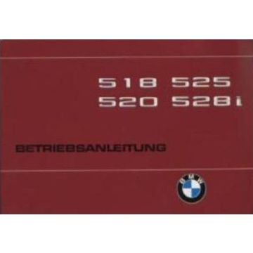 BMW 5er E12 (79>) Betriebsanleitung 518 / 520 / 525 / 528i