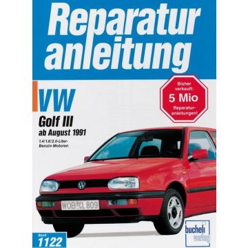 VW Golf III (91>) Benziner 1.4 /1.8 /2.0 Liter Reparaturanleitung Bucheli 1122