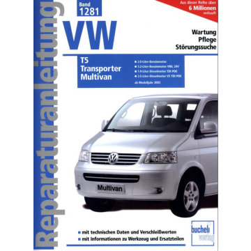 VW Transporter T5 Multivan (03-10) Reparaturanleitung Bucheli 1281