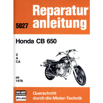 Honda CB 650 Z A CA (78>) Reparaturanleitung Bucheli 5027