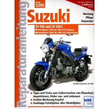  Suzuki SV 650 / SV 650 S (99-09) Reparaturanleitung Bucheli 5295