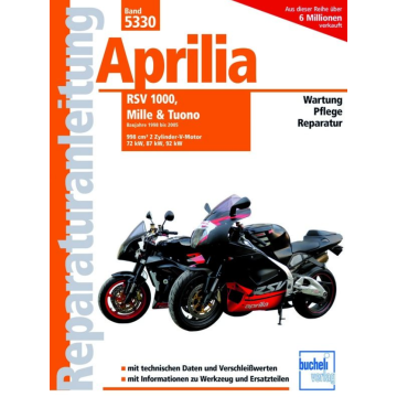 Aprilia RSV 1000/Mille/Tuono (1998-2005) Reparaturanleitung Bucheli 5330