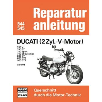 Ducati 2Zyl.-V-Motor (71>) Reparaturanleitung Bucheli 544+545