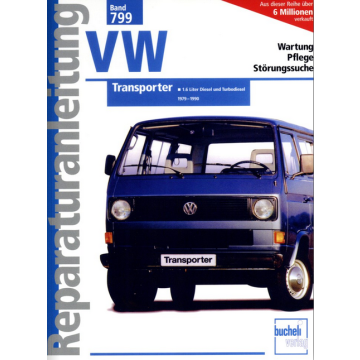 VW Transporter T3 (79-90) 1.6 Liter Diesel Reparaturanleitung Bucheli 799