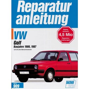 VW Golf II (86-87) 1.6 Liter / 1.8 Liter Benziner Reparaturanleitung Bucheli 909