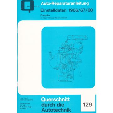 Einstelldaten Europäer (66-68) - Reparaturanleitung
