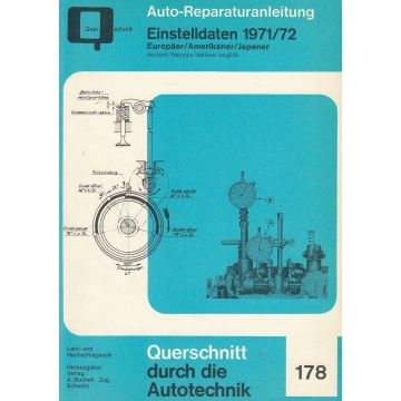 Einstelldaten Amerikaner / Europäer / Japan 71/72 - Reparaturanleitung