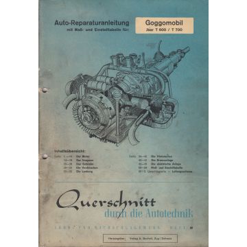 Goggomobil Jsar T 600 / T 700 - Reparaturanleitung