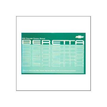 Chevrolet Beretta (88>) - Owner manual