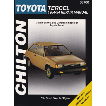 Toyota Tercel (84-94) Repair Manual Chilton Reparaturanleitungen