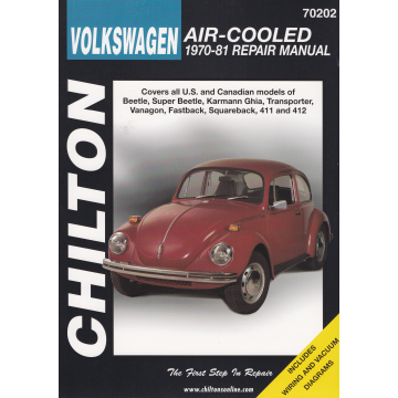 VW Käfer Karmann Ghia 411 412 (70-81) Chilton Repair Manual Reparaturanleitungen