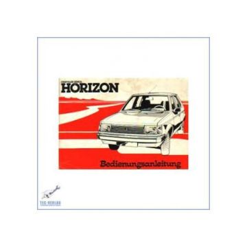 Chrysler Simca Horizon - Bedienungsanleitung