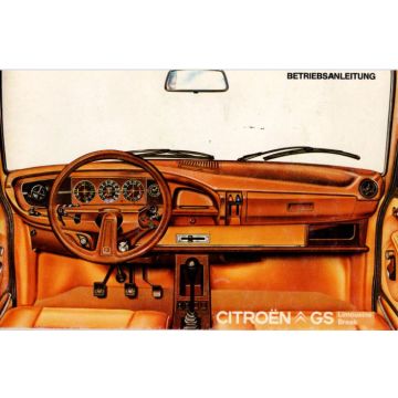 Citroen GS (1970-1979) Betriebsanleitung 