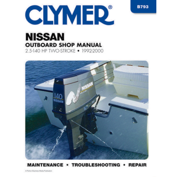 Nissan 2.5 140 HP Two-Stroke Outboards (92-00) Repair Manual Clymer Werkstatthandbuch