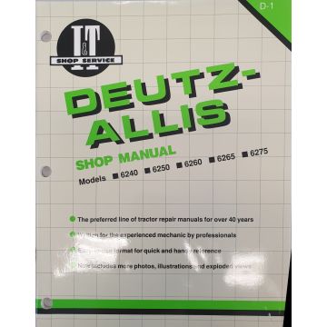 Deutz-Allis 6240, 6250, 6260, 6265, 6275 Repair Manual Clymer