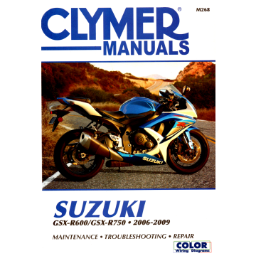 Suzuki GSX-R600 GSX-R750 (06-09) Repair Manual Clymer