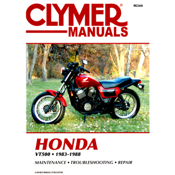 Honda VT500 (83-88) Repair Manual Clymer Reparaturanleitung