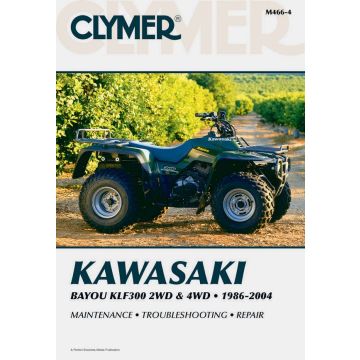 Kawasaki Bayou KLF300 2WD, 4WD (1986-2004) Repair Manual Clymer Reparaturanleitung