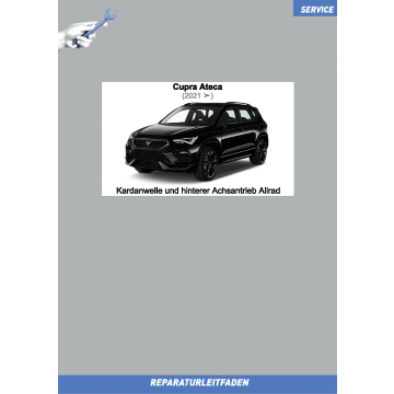 Cupra Ateca (2021 ➤) Reparaturleitfaden Kardanwelle und hinterer Achsantrieb Allrad