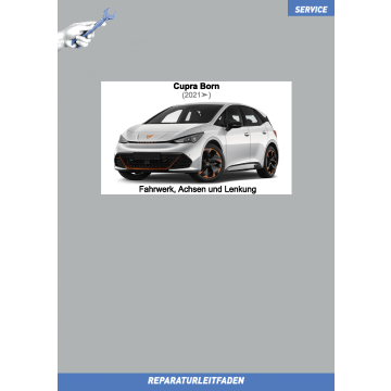 Cupra Born (2021 ➤) Reparaturleitfaden Fahrwerk, Achsen und Lenkung