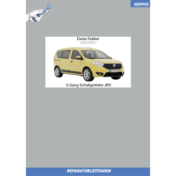 Dacia Dokker (2012-2021) Reparaturleitfaden 5 Gang Schaltgetriebe JR5