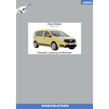 Dacia Dokker (2012-2021) Reparaturleitfaden Fahrwerk, Lenkung und Bremsen