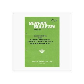 Datsun Baureihe F10 - Service Bulletin