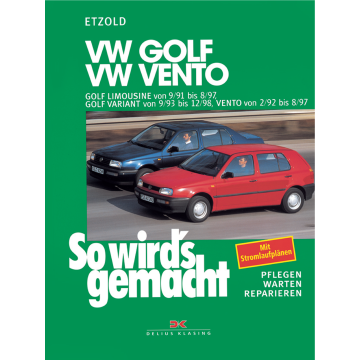 VW Golf 3 / Vento Benziner (1991-1997) Reparaturanleitung So wird`s gemacht