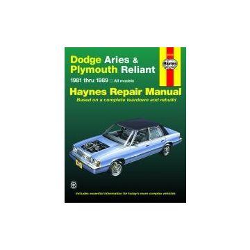 Dodge Aries, Plymouth Reliant (81-89) Repair Manual Haynes Reparaturanleitung