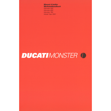 Ducati Monster 400 600 750 (2001) - Werkstatthandbuch/Manuel d'atelier