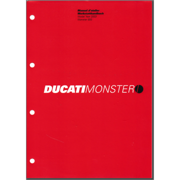 Ducati Monster 800 (2003) - Werkstatthandbuch / Manuel d'ateliere