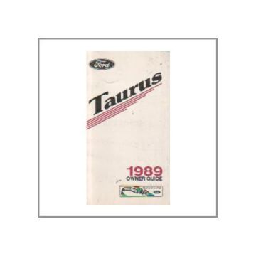 Ford Taurus 1989 - Owner Guide