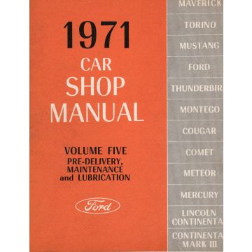 Ford Maverick / Torino / Mustang (1971) Car Shop Manual