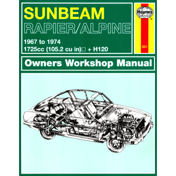 Sunbeam Rapier / Alpine 1,7 litre (1967 - 1974)  Repair Manual Haynes (Reparaturanleitung)