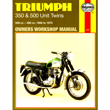 Triumph 350 & 500 Unit Twins (58 - 73) Repair Manual Haynes (Reparaturanleitung)