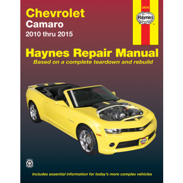 Chevrolet Camaro (2010-2015)  Repair Manual Haynes Reparaturanleitung