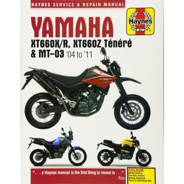 Yamaha XT660R X Z Tenere MT-03 (04-11) Repair Manual Haynes