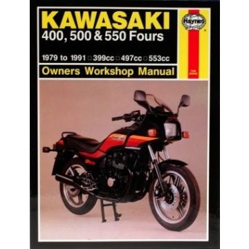  Kawasaki 400/500/550 FOURS (79-91) Repair Manual Haynes