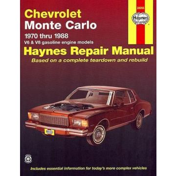 Chevrolet Monte Carlo (70 - 88) Repair Manual Haynes Reparaturanleitungen