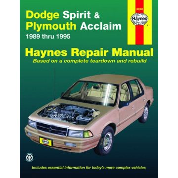 Dodge Spirit & Plymouth Acclaim (89 - 95) Repair Manual Haynes (Reparaturanleitung)